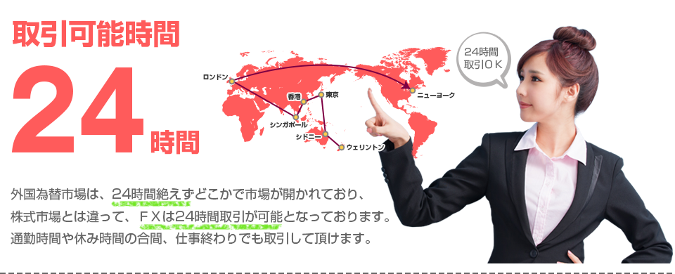 取引可能時間24時間！
